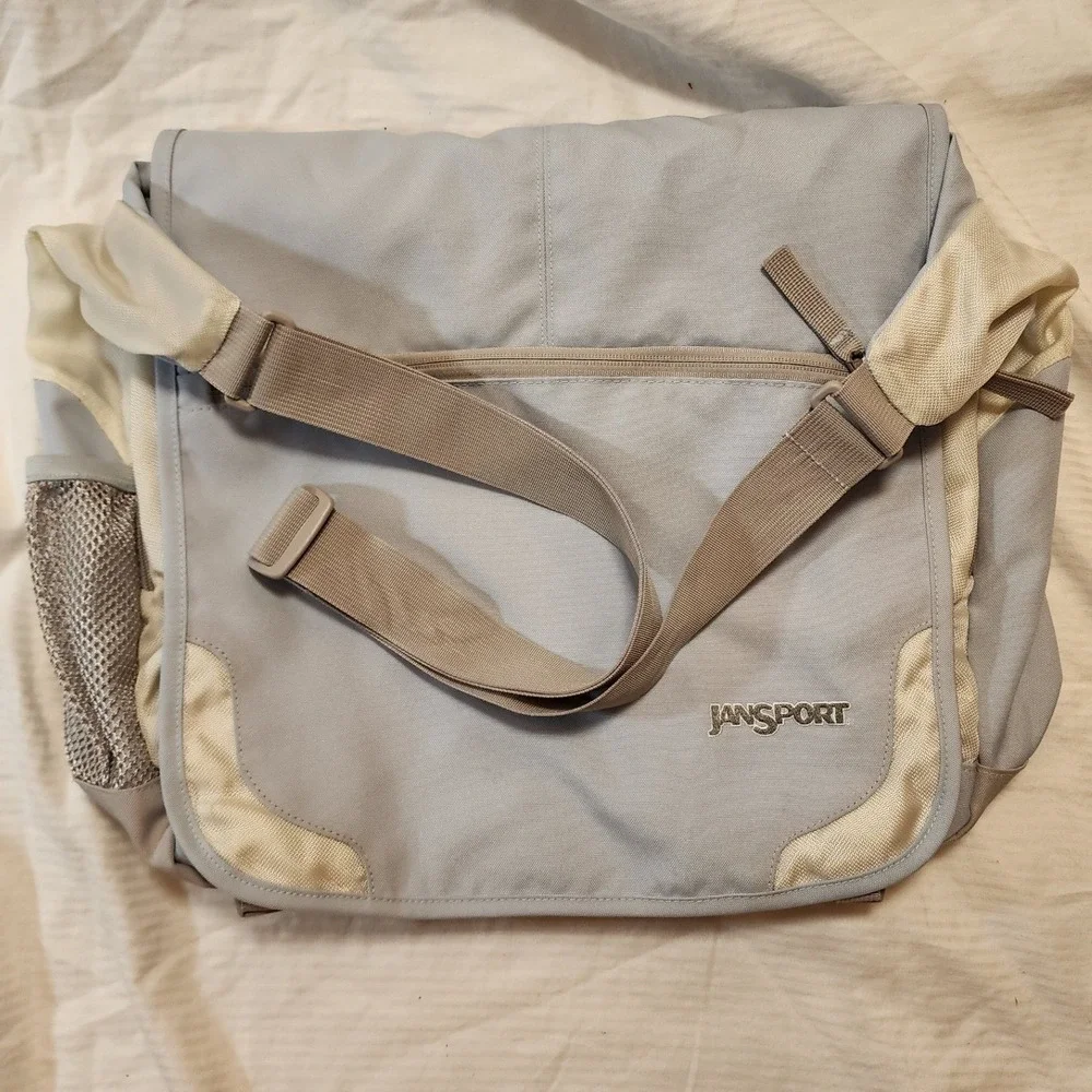 Vintage JanSport Airlift Messenger Bag - TM20 Crossbody Y2K